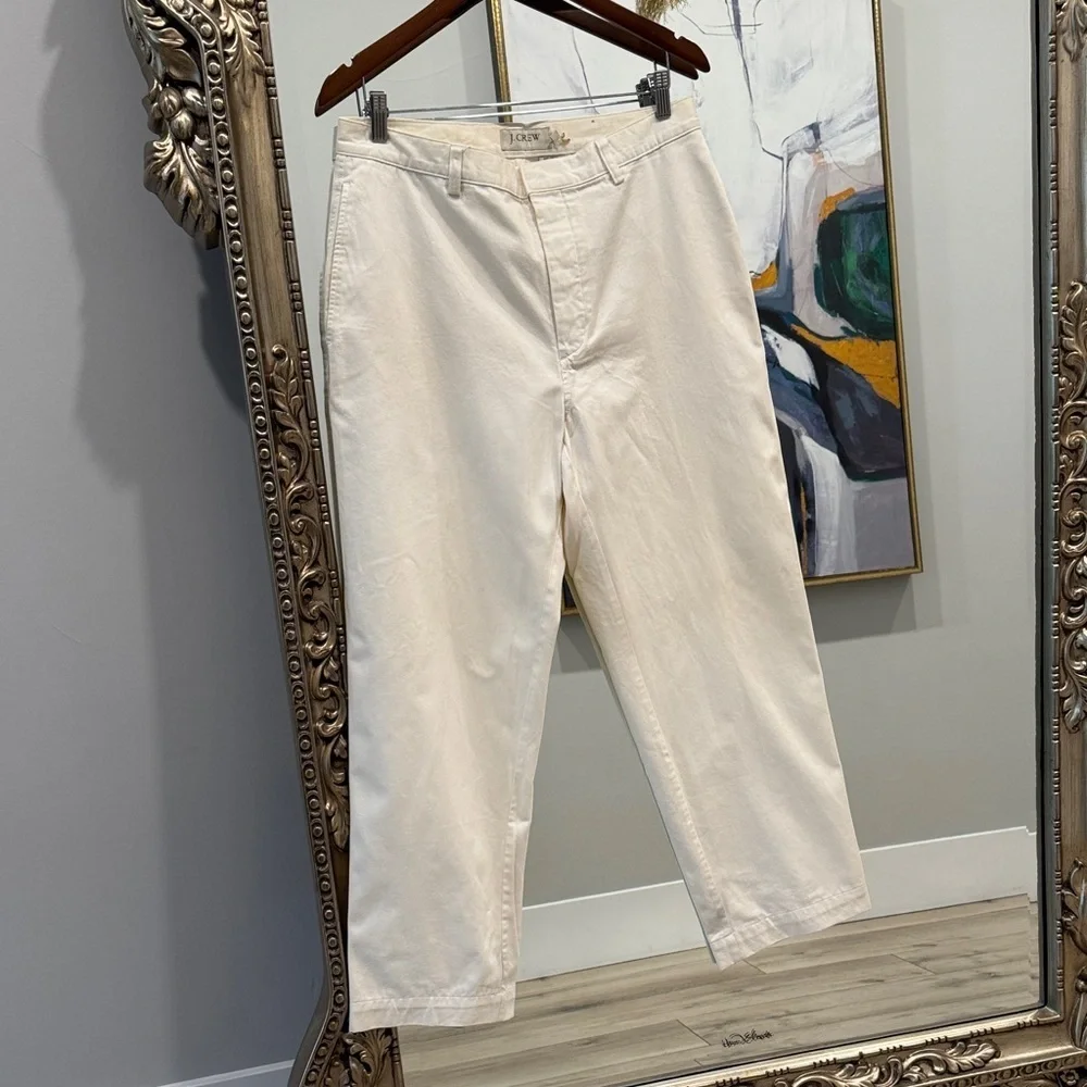 J. Crew Men's Cream Chinos